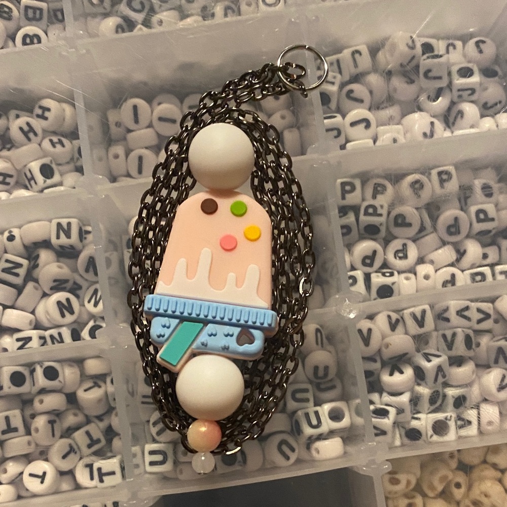 Frozen treats themed silicone necklace for autism [READ DESC.]